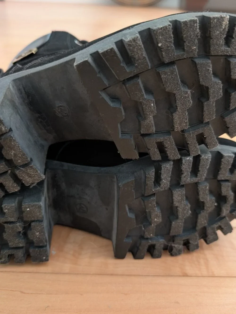 Source Unknown black suede